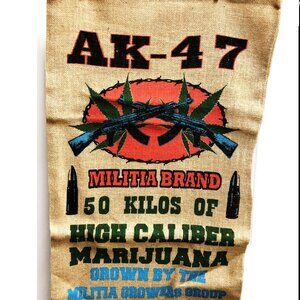 AK-47 Novelty Burlap Bag